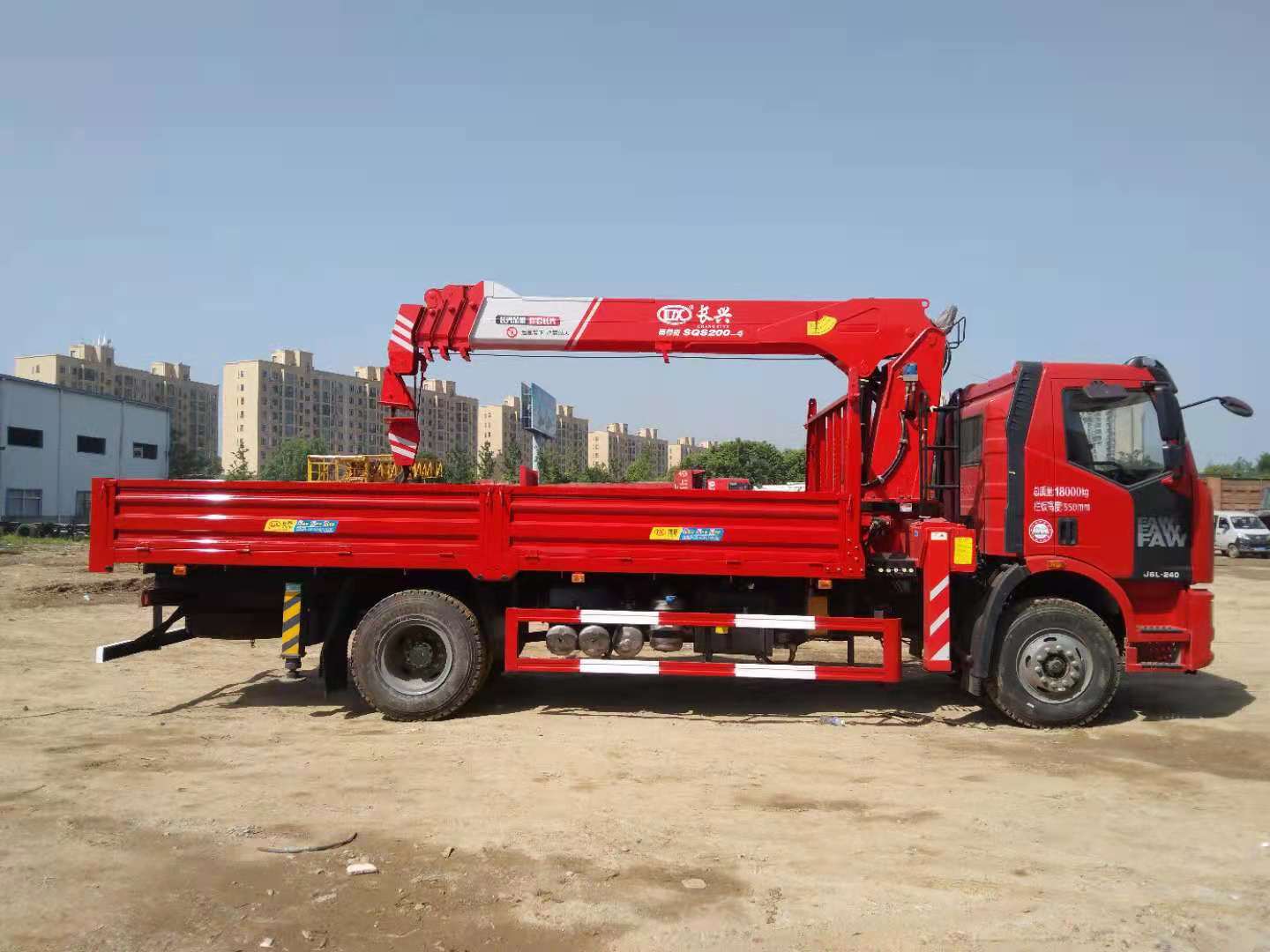 國六解放J6單橋240隨車吊