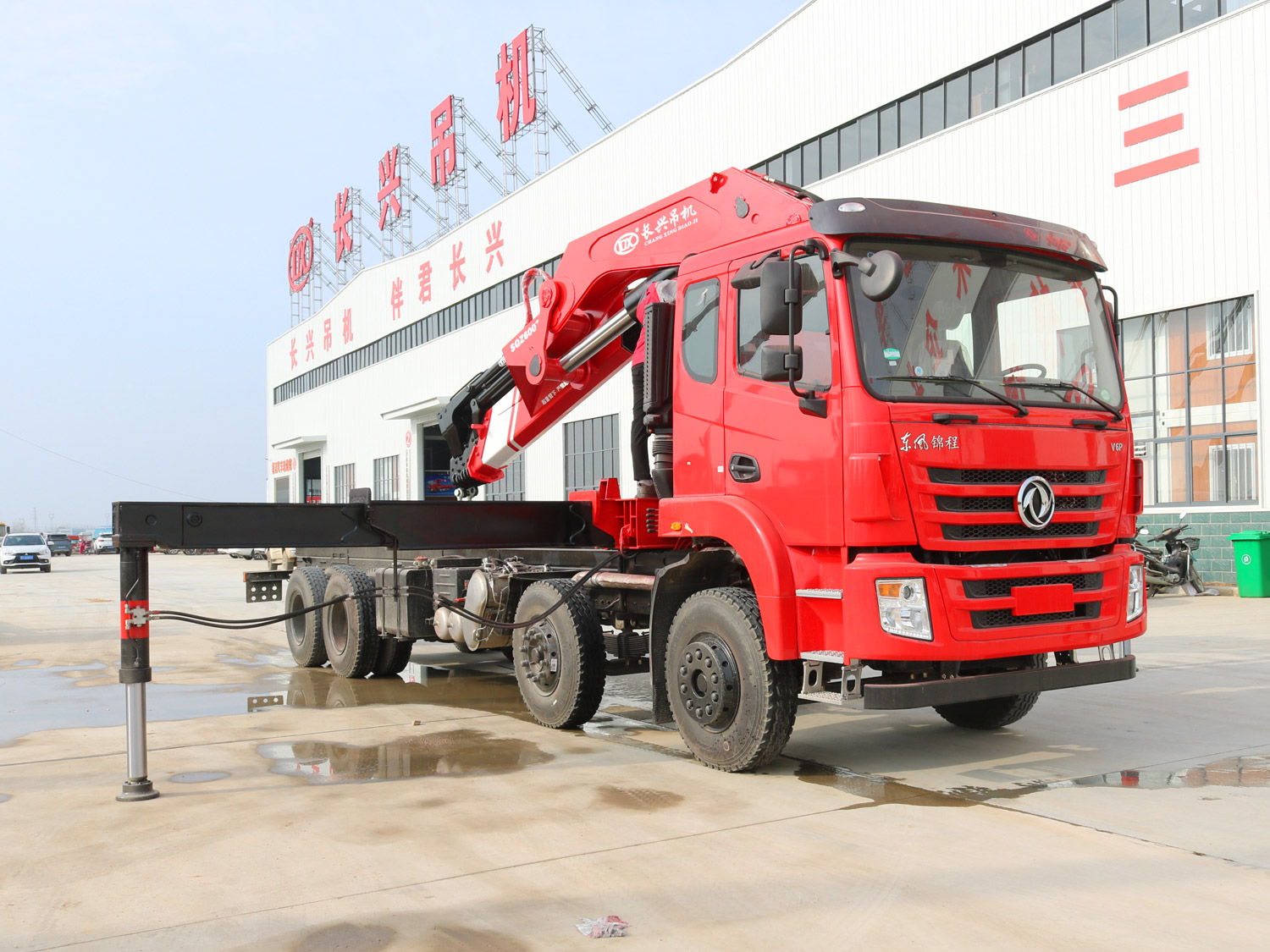 東風(fēng)錦程V6P前四后八上裝長興30噸折臂式吊機